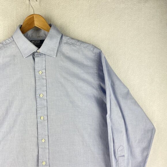 Polo Ralph Lauren Philip Men's 16.5 -33 Blue Oxford L Sleeve Button Down Shirt - Picture 3 of 16
